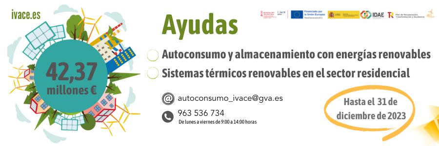 AYUDAS AL AUTOCONSUMO Y EL ALMACENAMIENTO, CON FUENTES DE ENERGÍA ...
