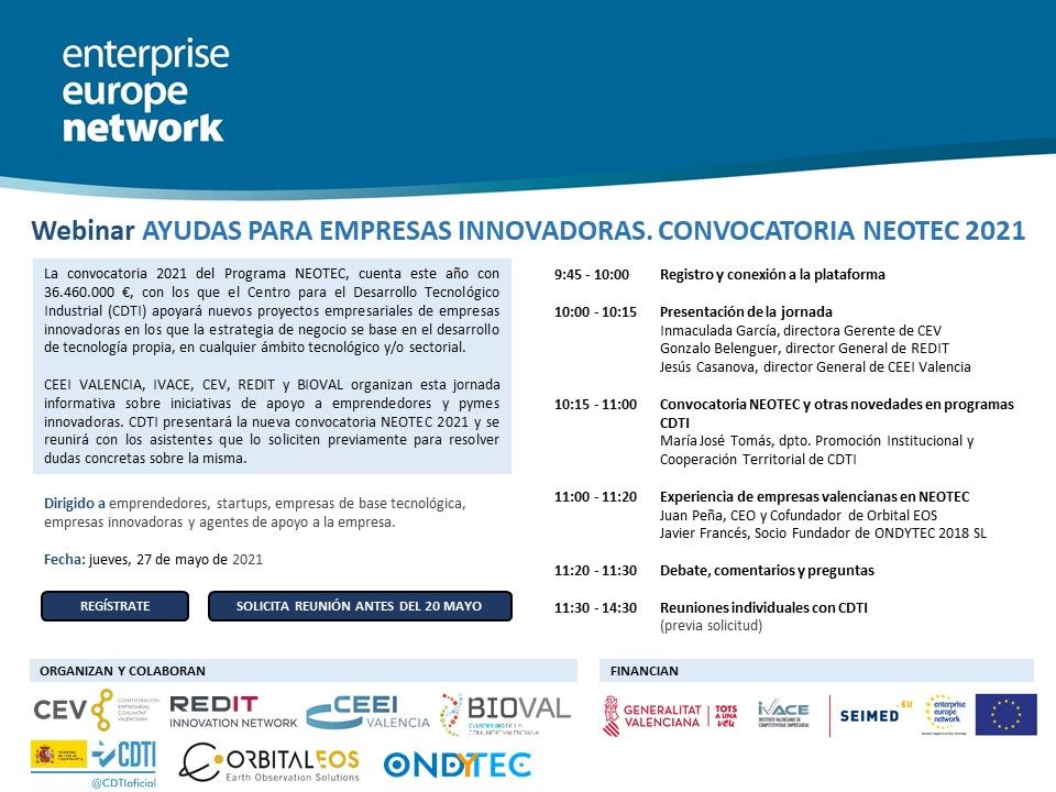 Webinar NEOTEC 2021 AGENDA